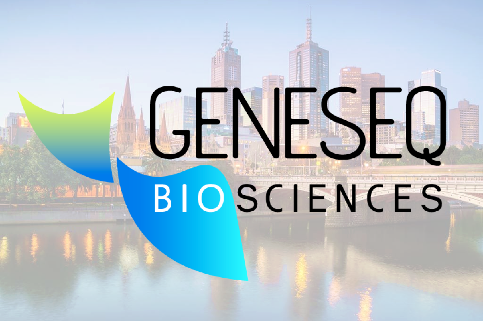 Geneseq Biosciences over Melbourne skyline
